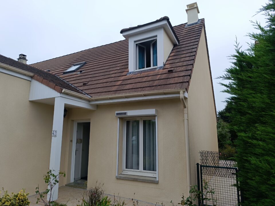 Façade avant nettoyage à Meaux, encrassement et salissures - état d'origine - Expertise Façades